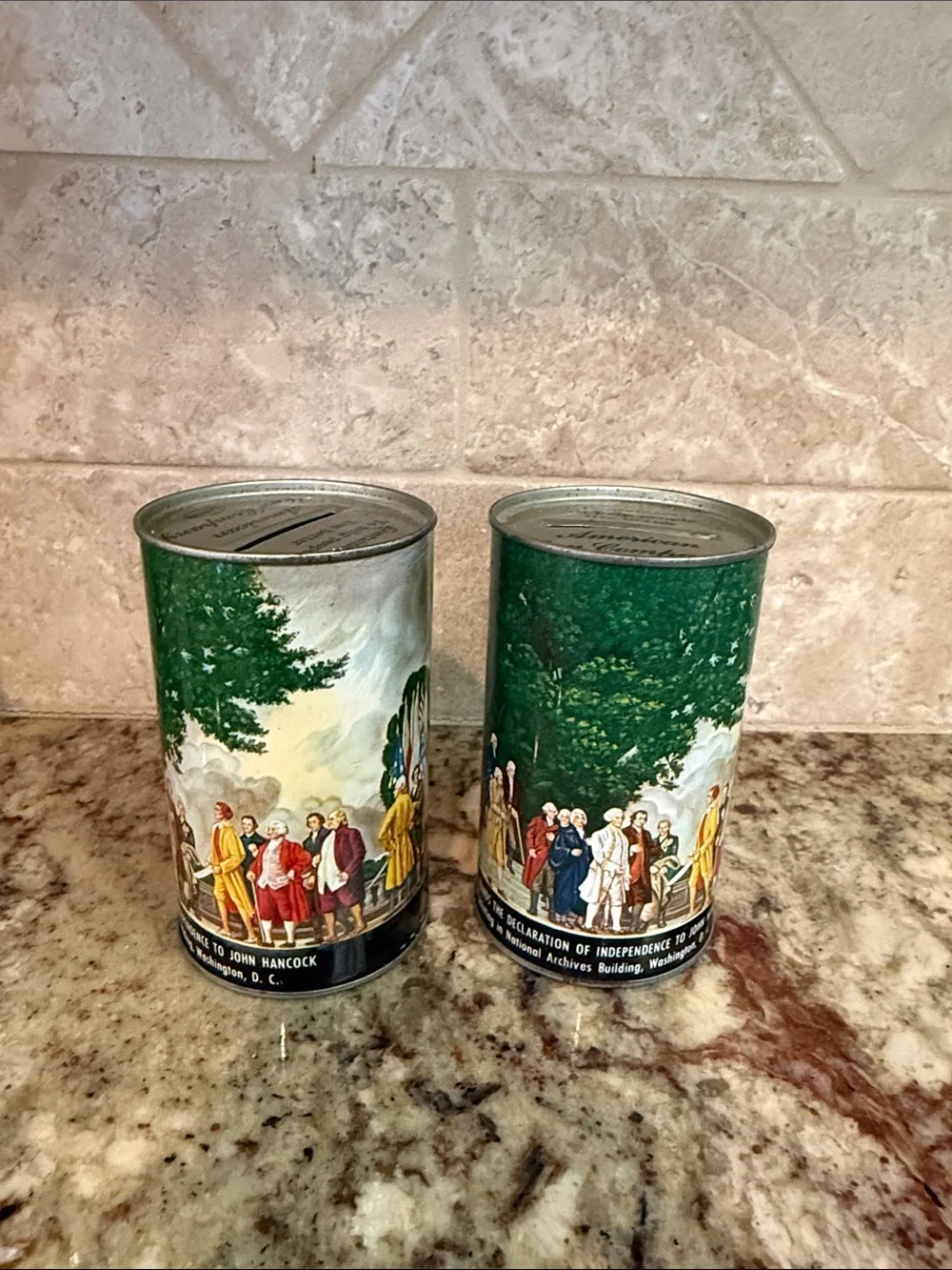 Vintage CANCO National Archives Washington DC Declaration of Independence Tin Co